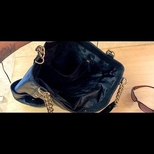 Michael Kors Large Black Leather Hand Bag